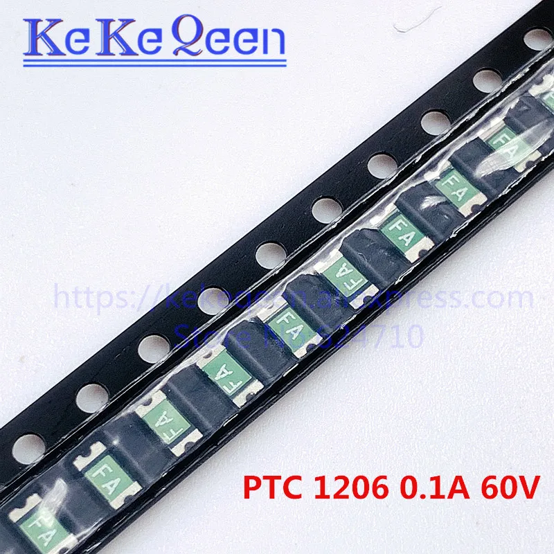 100 шт. ptc-предохранитель 1206 0.1A 100MA 60V FSMD010-1206-R SMT SMD перемычки многоразовые