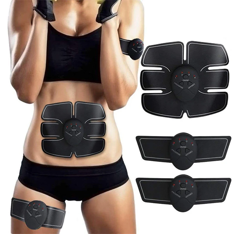 Abdominal Muscle Trainer ABS Stimulator EMS Hip Trainer Body Slimming Shaper Leg Arm Exerciser Fitness Massage Home Gym Equiment