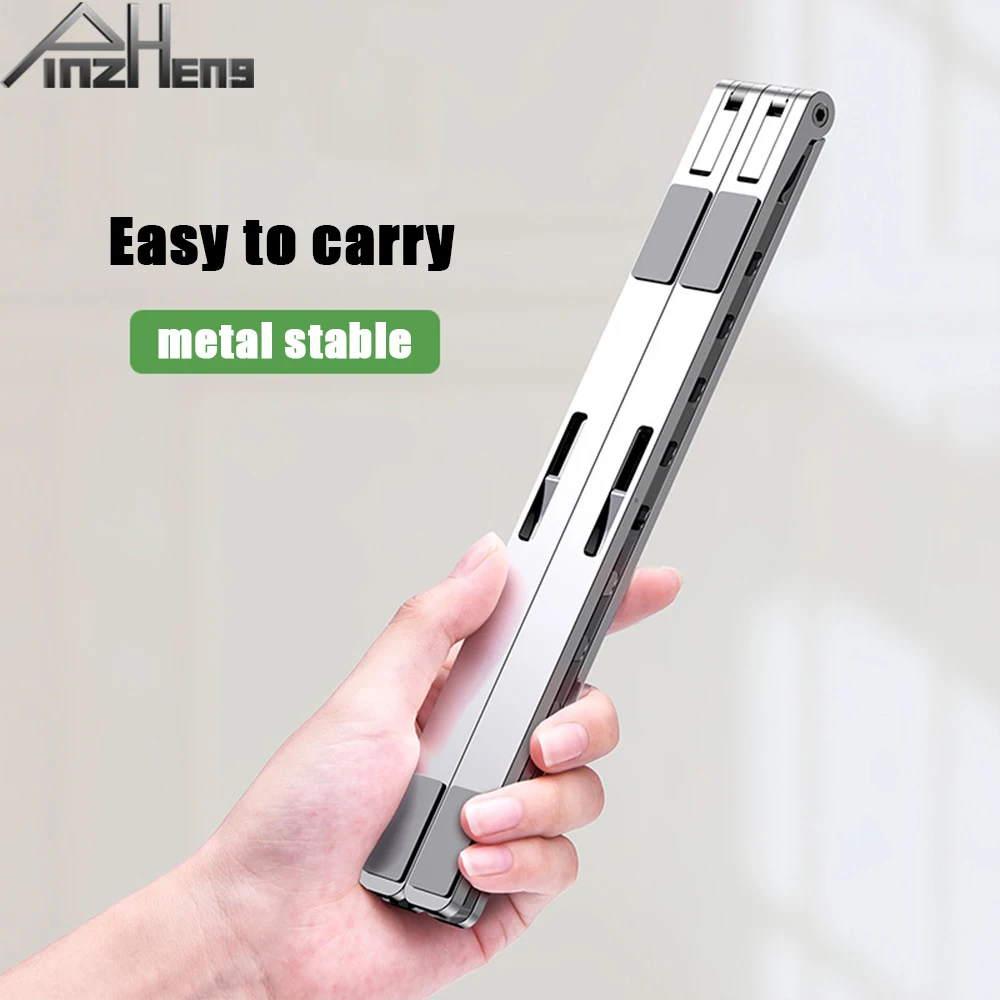 

PINZHENG X Style Adjustable Foldable Aluminum Laptop Stand For Macbook Pro Air Notebook Holder Desk Laptop Stand For 7-15 inch