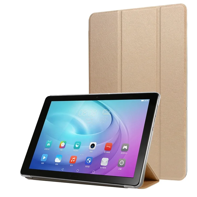 Tab A 10,1 чехол для Samsung Galaxy Tab A 10,1 SM-T510 SM-T515 T510 T515 подставка прозрачный жесткий поликарбонатный чехол-крышка - Цвет: Золотой