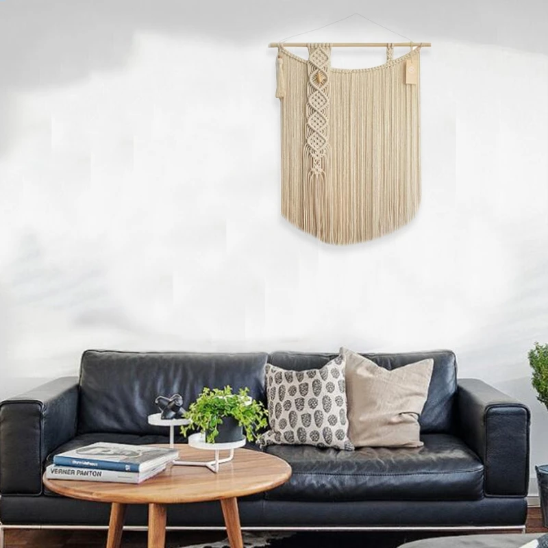 Промо акция! Занавес макраме гобелены ручной работы DIY фото фон гостиной