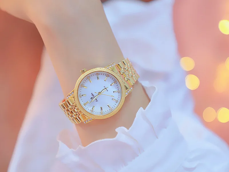 Женские часы из розового золота, роскошные Брендовые женские часы из нержавеющей стали, кварцевые женские часы, женские наручные часы, reloj mujer