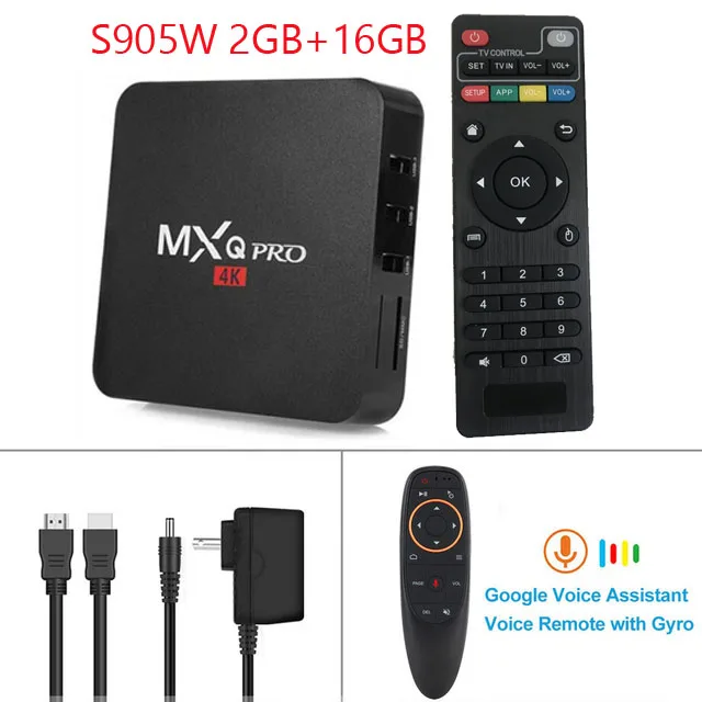 S905W 2GB 16GB G10G MXQ pro 4K Android 7,1 Smart Box 4K HD 3D 2,4G WiFi S905W четырехъядерный Медиаплеер smart tv android tv box 2 ГБ 16 ГБ android tv box - Цвет: S905W 2GB 16GB G10G