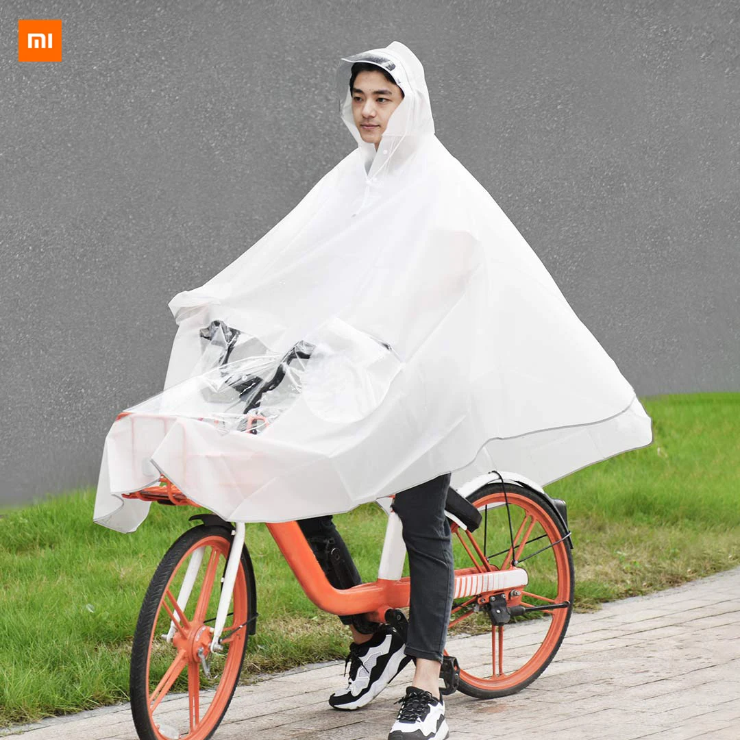 Высококачественный дождевик Xiaomi Mijia Youpin(версия электрического автомобиля), белый, один размер, высокая плотность, водоотталкивающий дизайн безопасности