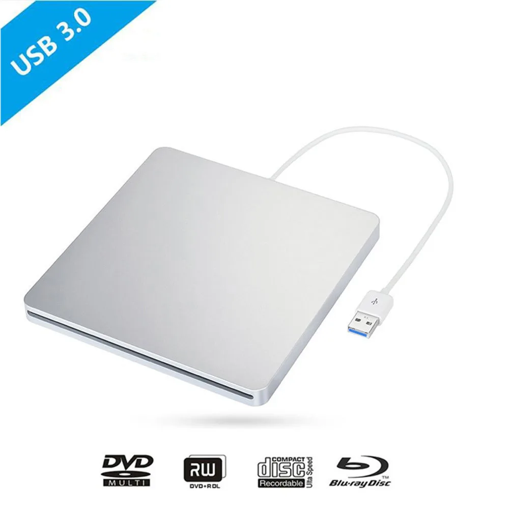 Bluray привод USB 3,0 Оптический привод BD-RW горелки Писатель Портативный Внешний Blu ray плеер CD/DVD RW для hp ноутбук Apple - Цвет: Slot-in Bluray Burne