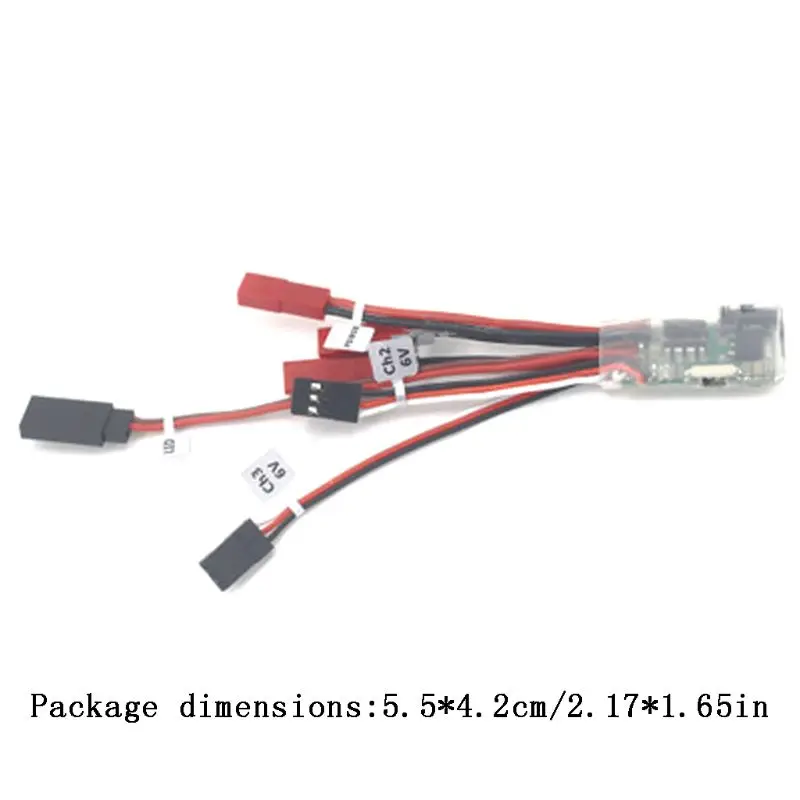 

10A Brushed ESC 2s/3s 12V Dual Way Speed Controller with Brake for RC Vehicle Ca 72XC