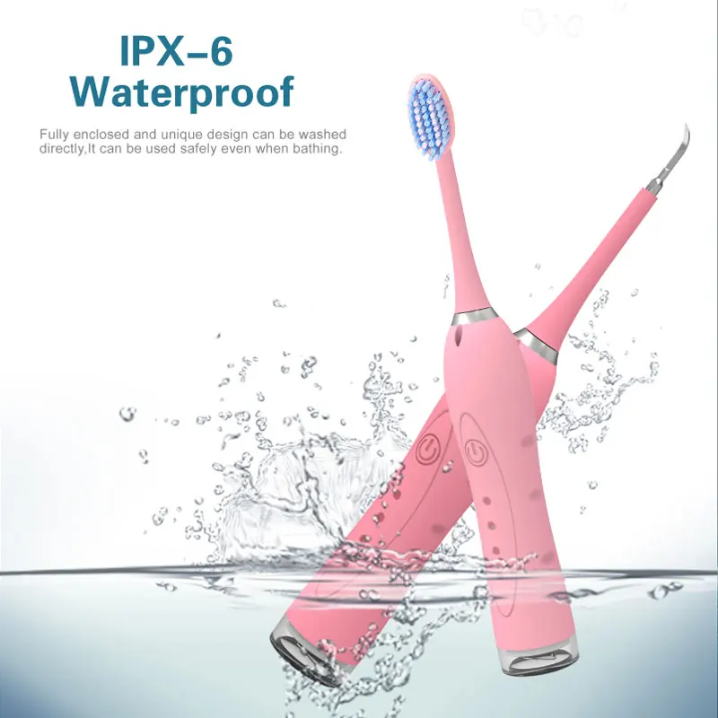 Водонепроницаемая электрическая зубная щетка IPX6 набор для удаления зубных