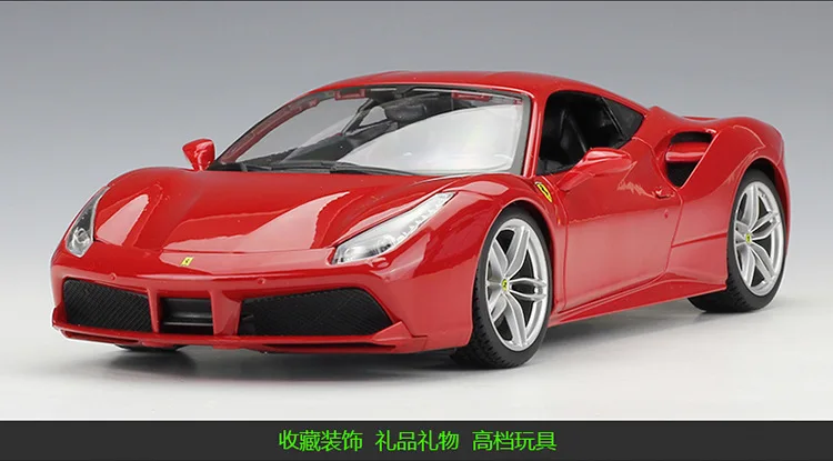 Bimeigao 1: 18 Ferrari 488 GTB модель сплава Модель автомобиля подарок