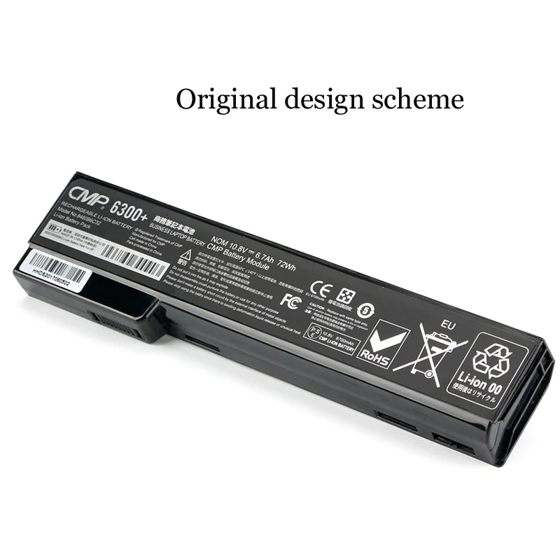 1 шт. аккумулятор для ноутбука Внутренний для hp 8460p 8470P 8460w 8560p 6460b 6465b CC06