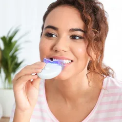 Teeth whitening Peroxide Dental Bleaching System Gel Kit Bright Teeth Whitener Dental Equipment 4pcs with White Led lights