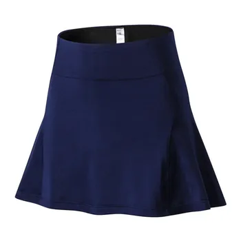 

Women's Sports Skirts Fashion Casual Fitness Tennis Skirt High Waist Solid Color Mini Skirt With Lined