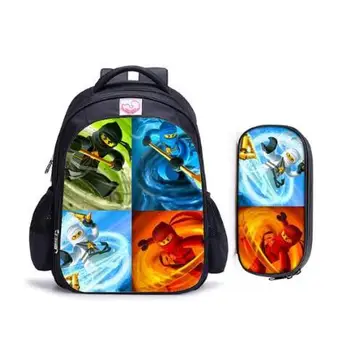 

16 Inch Ninja Children School Bags Orthopedic Backpack Kids School Boys Mochila Infantil Catoon Bags