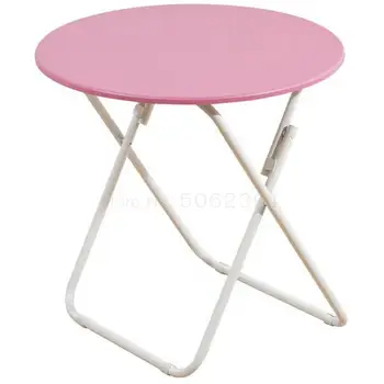 

Folding Table, Household Round Table, Small Household Portable Dining Table, Rental Room, Simple Four-person Ins Net Red Table