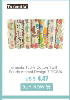 Teramila 40 см x 50 см 7 шт. цветочный дизайн хлопок саржевая Ткань DIY подушка для шитья лоскутное украшение для дома Tissu Tela