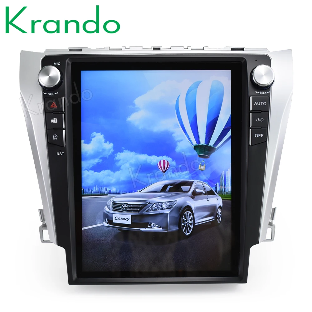 

Krando Android 8.1 12.1" Tesla style Vertical screen car audio radio multimedia for Toyota Camry 2013-2016 gps navigation player