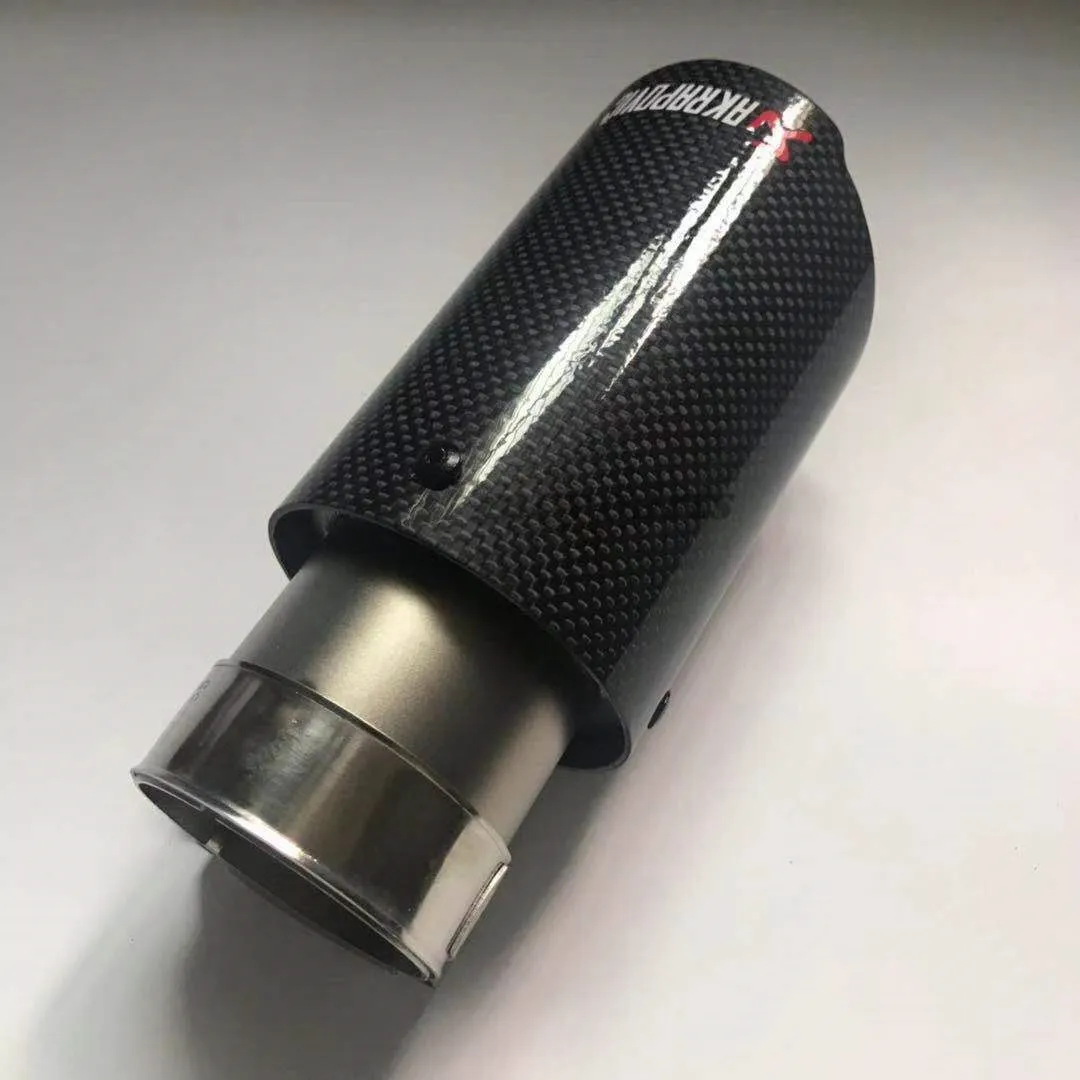 Универсальный наконечник выхлопной трубы Akrapovic 48 мм 51 мм 54 мм 57 мм 60 мм на входе 76 мм 89 мм 101 мм 114 мм на выходе из углеродного волокна глушитель трубы