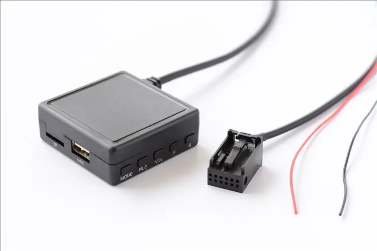 Автомобильный Bluetooth 5 0 беспроводной HIFI вспомогательный микрофон адаптер TF USB флэш