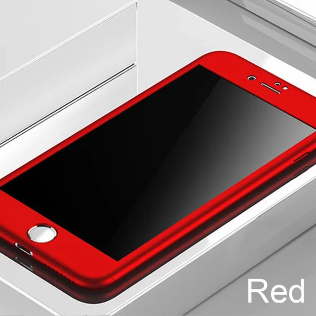thumbnail image 1 of 360 Full Cover Phone Case For iPhone 7 8 6 6s Plus SE 2020 Protective Cover For iPhone 11 Pro XS MAX XR 5 5s 7 Case With Glass, 1 of 5