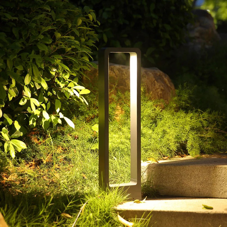 Thrisdar 60CM Aluminum Garden Lawn Lamp Outdoor Waterproof Garden Column lamp Landscape Villa Street Bollard Light