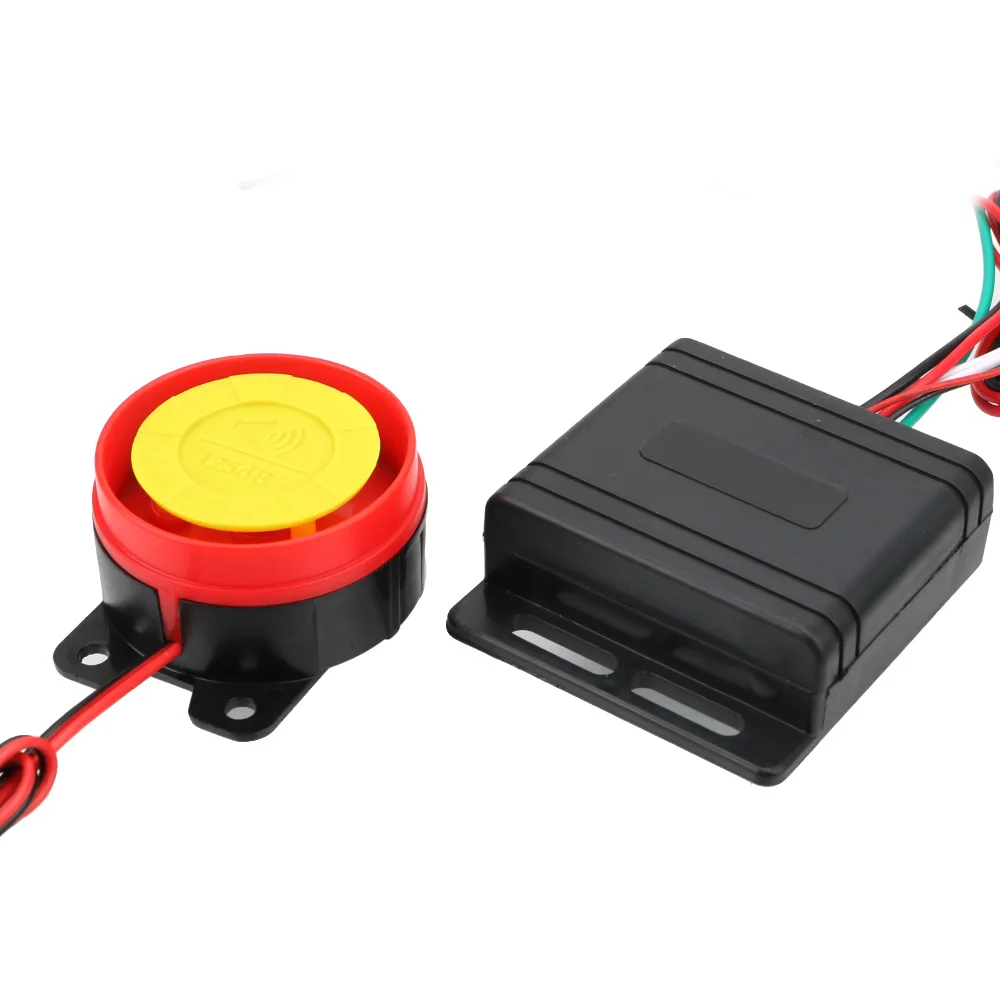 12V Motorcycle Smart Alarm System Keyring Remote Control Key Security Car Warning Interior Dirt Pit Bike Motorcycle Accessories