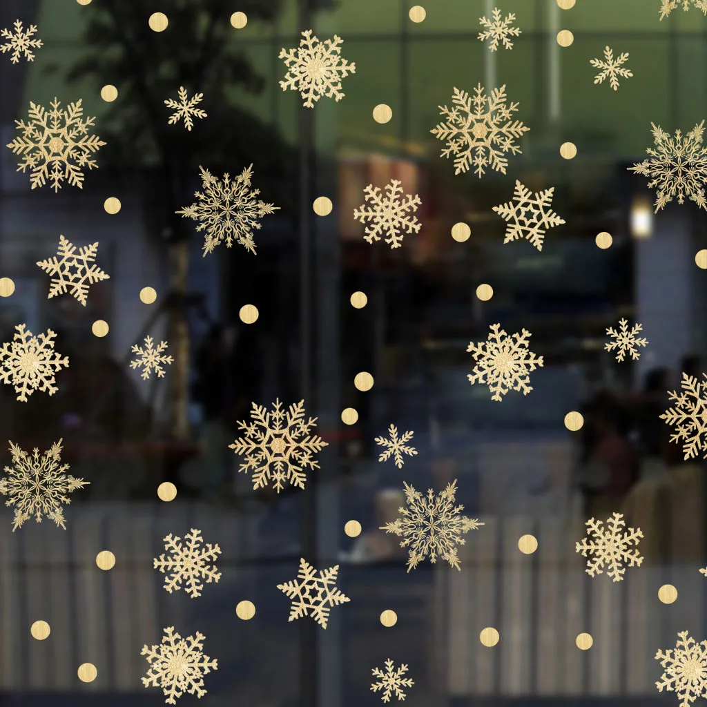 

Christmas Snowflake Window Sticker Winter Wall Stickers Kids Room Christmas Decorations for Home New Year Stickers S14