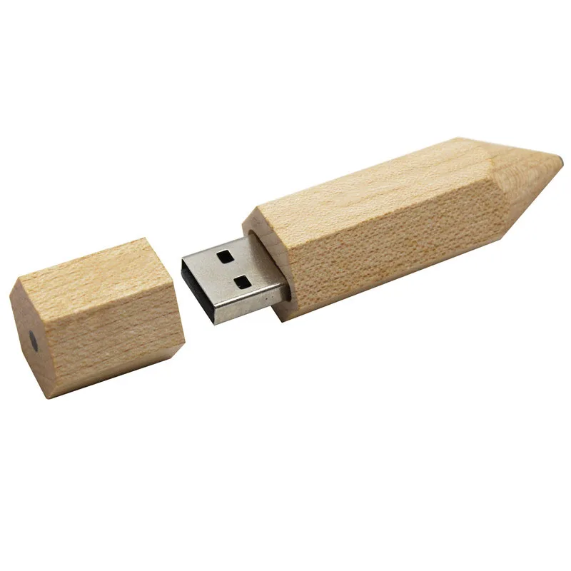 Maple wooden BiNFUL логотип карандаш usb флэш-накопитель 4 ГБ 8 ГБ 16 ГБ 32 ГБ 64 ГБ usb2.0 на заказ подарок флешка - Цвет: Maple wooden
