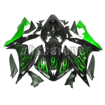 

Complete Fairings for Yamaha YZF1000 R1 2004 2005 2006 YZF 1000 R1 04 05 06 Injection ABS Plastic Bodywork Black Green Flame