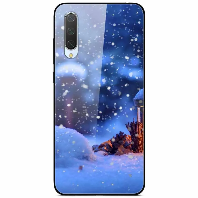 19 Рождественский чехол для Xiaomi mi 9 Lite чехол из закаленного стекла, жесткий чехлы для телефона для Xiaomi mi 9 чехол mi 9 SE чехол для Xio mi 9T Pro - Цвет: 19