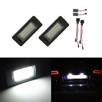 

2pcs Car License Plate Light 24 SMD LED Kit Fit For Audi A4 B8 S4 A5 S5 Q5 S TT