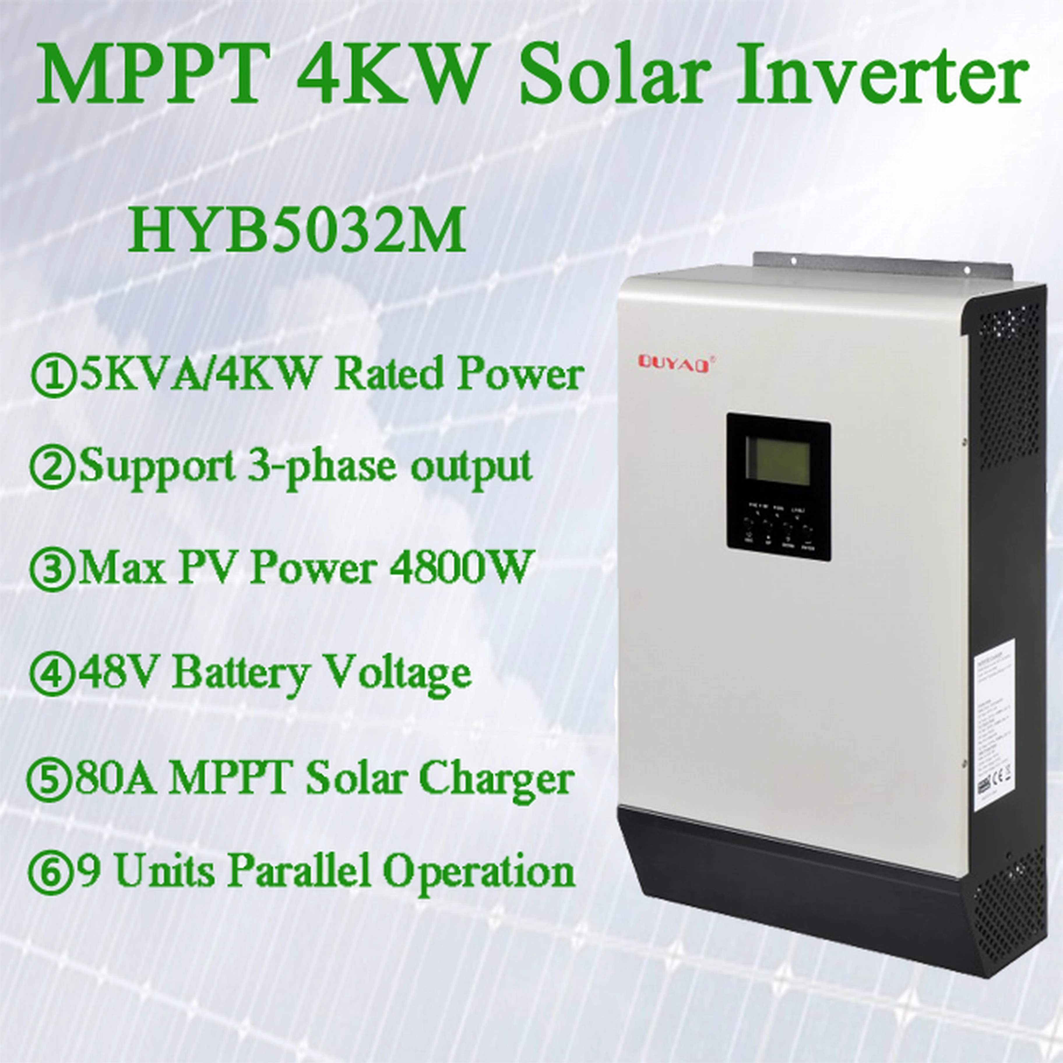 5kva 4000w 80a Mppt Hybrid Solar Inverter With Solar Controller And Battery Charger Aliexpress Home Improvement