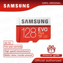 Original Samsung EVO + 128GB Class10 Micro SD Karte C10 80 MB/S SDHC SDXC UHS-1 Flash Speicher MicroSD TF karte cartao de memoria