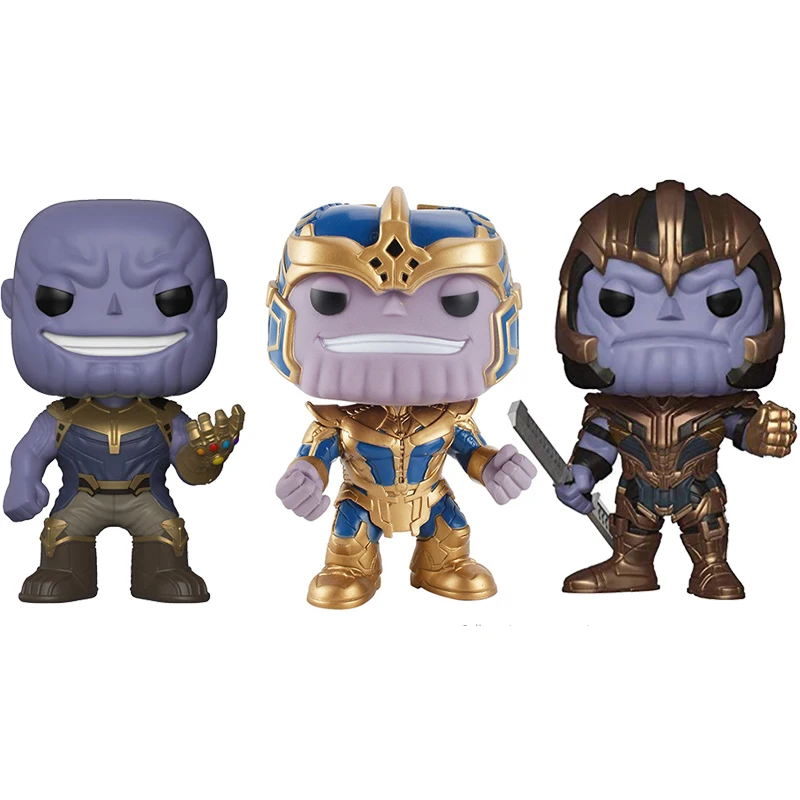 3 вида стилей FUNKO POP Marvel Мстители 14 см танос Коллекционная модель аниме фигурка