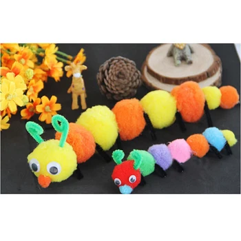 

200 Pieces 10mm 15mm 20mm 25mm 30mm Pompom Soft Pom Pom Balls For DIY Kids Toys Accessories