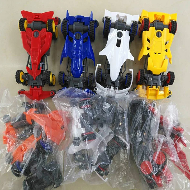 

1 Pcs Diecasts Toy Vehicles cartoon model toys Puzzle assembling toy car Rear drive wheel