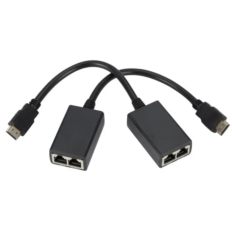 

2019 1080P LAN Ethernet Network Adapter Repeater HDMI Extender To RJ45 CAT5e CAT6 Converter