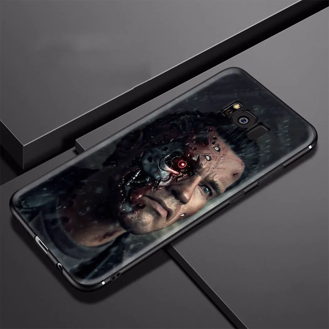 Терминатор Шварценеггер мягкий чехол для samsung A70 A60 A50 A40 A20 A10 Note 8, 9, 10, плюс A10S A20S A30S A40S A50S M20 M30
