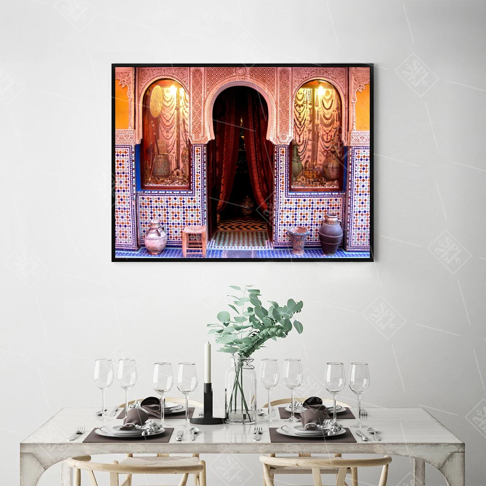 Modern-Art-Wall-Ancient-Gate-Morocco-Canvas-Painting-Posters-Artwork-Pictures-Printed-for-Living-Room-Bathroom (2)