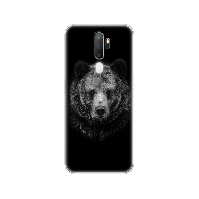 For Oppo A9 A5 2020 Case Soft TPU Phone Shell Back For OPPOA9 OPPOA5 A 9 Coque A 5 Cover Silicon Protective Funda 6.5" cat