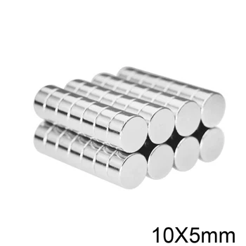 

10/20/50/100//200PCS 10x5 mm Powerful Neodymium Disc Magnets 10mmx5mm Search Diameter Magnet 10x5mm Round Magnets 10*5