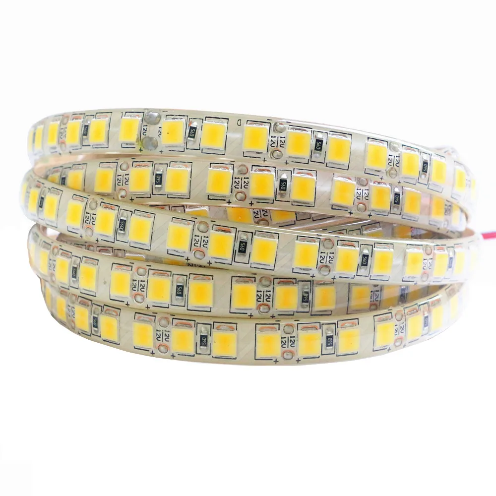 5 м гибкая светодиодная лента 5054 5050 SMD 120 светодиодный s/M гибкий ленточный светильник DC 12 В более яркий, чем 2835 5630 теплый белый для украшения дома