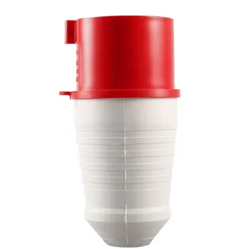 

Red 415V 32 Amp 5pin Industrial Plug & Wall Socket Waterproof IP44 Plug Connector Socket 3 Phase 3P+Earth+Neutral Male/Female