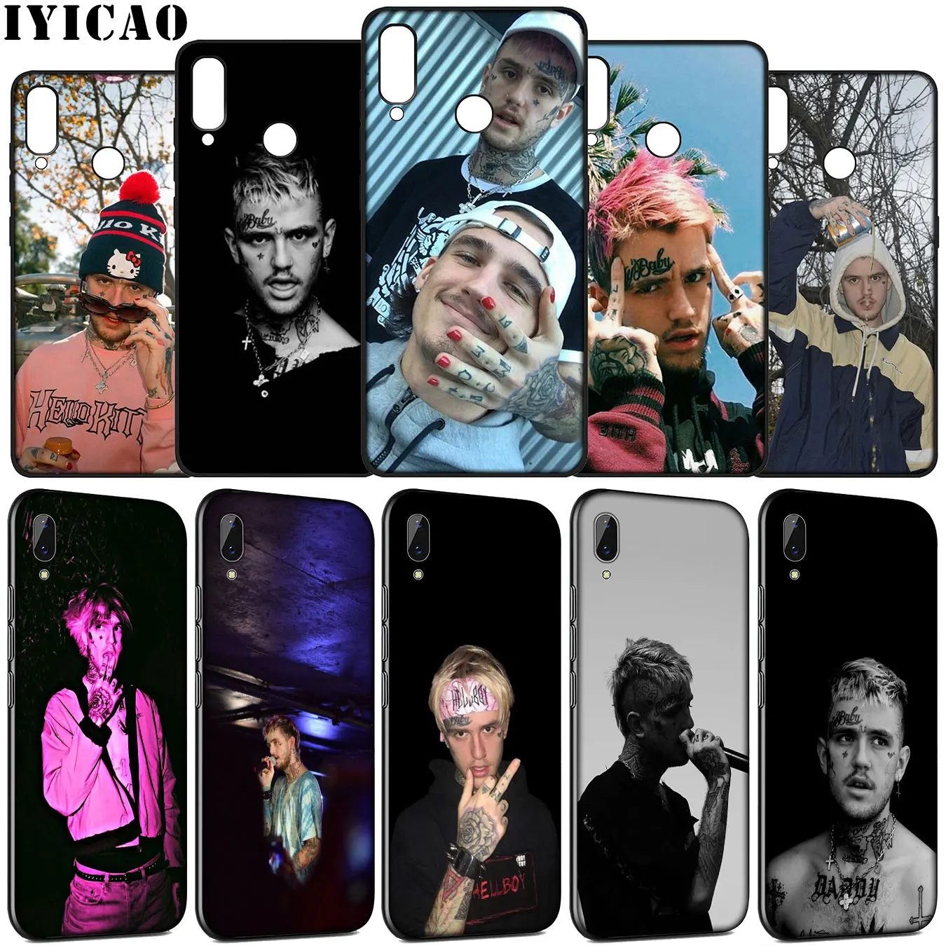 Мягкий силиконовый чехол IYICAO Lil Peep Bo для Huawei Y9 Y7 Y6 Prime 2019 Honor view 20 8C 8X 8 9 9X 10 Lite 7C 7X 7A Pro |