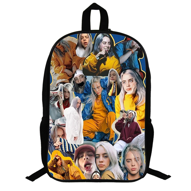 Тикин певец Рэппер Billie Eilish Детский рюкзак для девочек в стиле хип-хоп подростковые школьные сумки Популярные Мультяшные женские рюкзаки с изображением паука для девочек - Цвет: 27