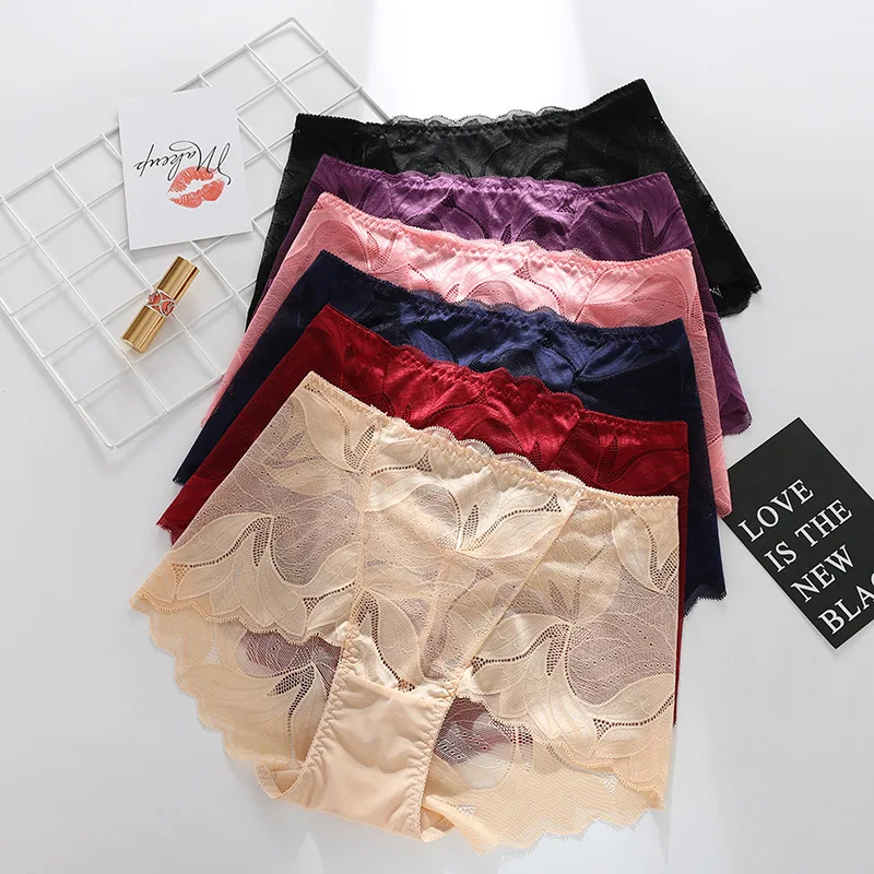 

Women 'S Lace Panties Comfortable Briefs Large S