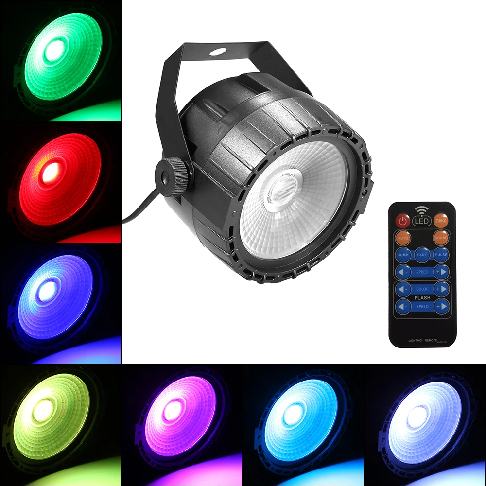 10 Вт RGB UV COB LED Par свет беспроводной пульт дистанционного управления светодиодный