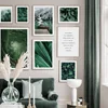 Green Lake Mountain Forest Banana Leaves Wall Art Canvas Painting Nordic Posters And Prints Wall Pictures For Living Room Decor 3