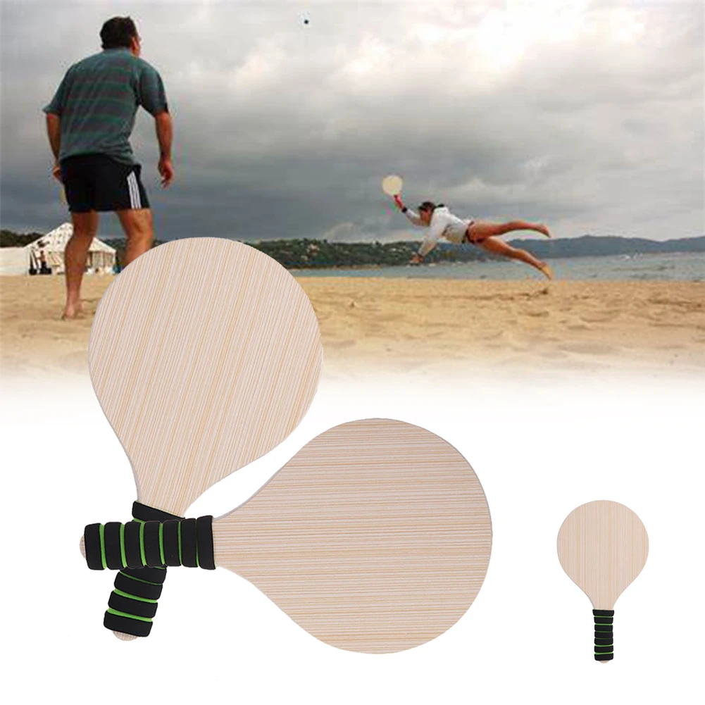 Pingpong набор ракеток пляжные пенопластовые ручки деревянные крикет игры бадминтон открытый противоскользящие аксессуары для взрослых Дети весло мяч