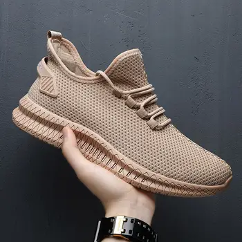 

2020 Hot Sale Four Seasons Running Shoes Men Lace-up Athletic Trainers Zapatillas Sports Shoes Men Outdoor Walking Sneakers