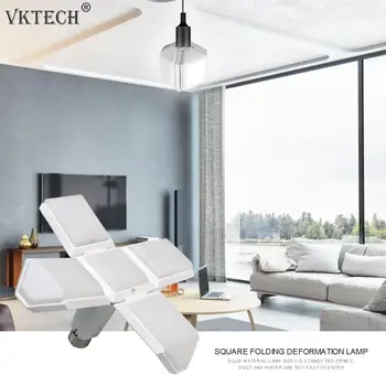 

35W 212 LED E27 Folding Ceiling Lamp High Brightness Four-Blades Light for Home Warehouse Workshop LED Ceiling Lamp
