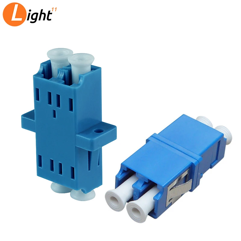 50 шт./лот LC-LC волоконно-оптический адаптер FTTH DX SM Дуплекс LC UPC фланец разъем, FTTH Волоконно-оптический адаптер